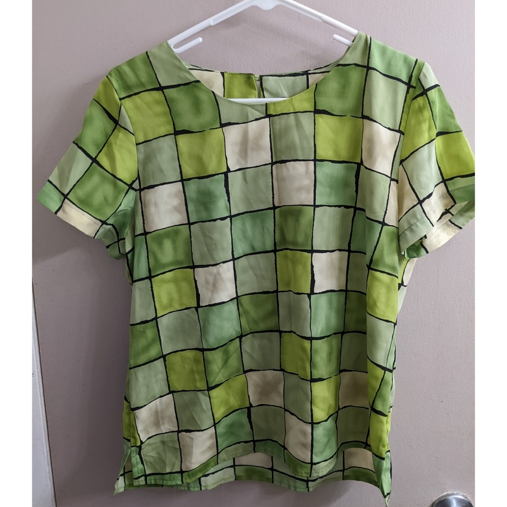 Green squares notions shirt